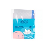 Подстилка VitaVet CARE многоразовая, впитывающая, 4-слойная, цвет голубой