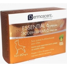 Эссеншиал 6 спот-он (LDCA) для собак 10-20 кг (4 пип/уп)