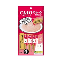 INABA CIAO крем-лакомство для кошек Churu пюре Лосось и куриное филе, 14 г х 4 шт