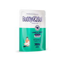 Buddy Sol пауч для стерилизованных кошек и котов, ягненок и телятина