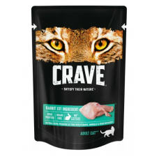 Crave пауч для кошек кролик в желе 70 г 