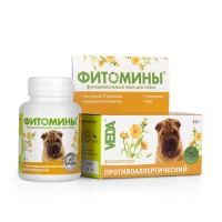 Фитомины с противоаллергическим фитокомплексом для собак, 50г