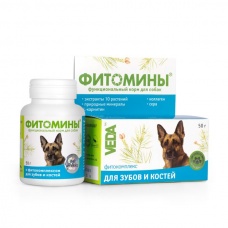 Фитомины с фитокомплексом для зубов и костей собак, 50г