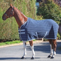 SHIRES TEMPEST Попона флисовая в полоску "Original Newmarket", голубой