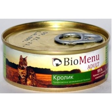 BioMenu консервы для кошек паштет с Кроликом