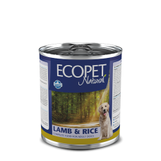 ECOPET NATURAL влажный корм для собак ягненок с рисом, 300 г