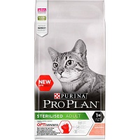 Pro Plan сухой корм для стерилизованных кошек органы чувств лосось