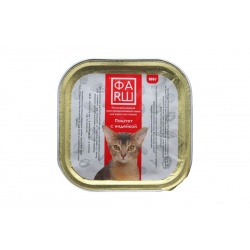 Паштет для кошек ФАРШ с индейкой, 100 гр